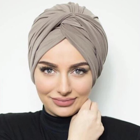 Maryam's Diamond Style Plain Suede Turban Wrap/Cap