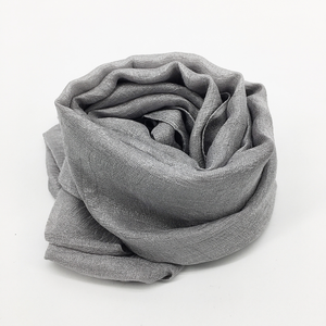 Maryam's Diamond Style Plain Linen Silk Polyester Hijab
