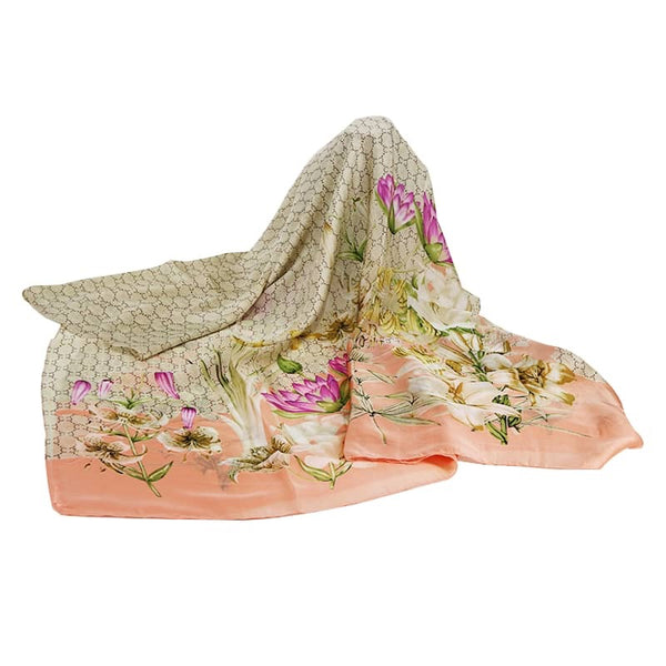 Maryam's Diamond Style Stunning Silk Satin Printed Shawl/Hijab