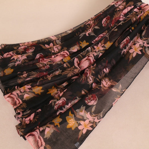 Maryam's Diamond Style Floral Print Viscose Soft Hijab/Shawl