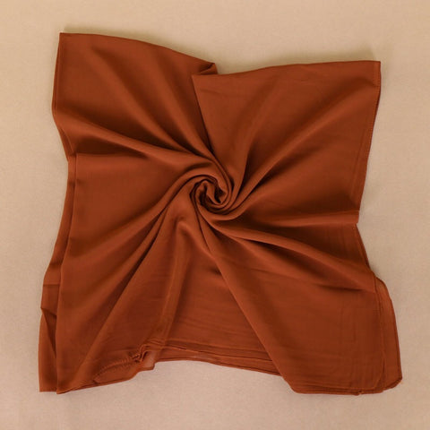 Maryam's Diamond Style Square Everyday Pure Solid Colour Chiffon Hijab
