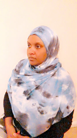 Maryam's Diamond Style Unique Tie - Dye Jersey Hijab