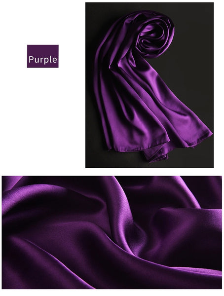 Maryam's Diamond Style Stunning Plain Satin Shawl/Hijab