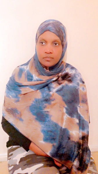 Maryam's Diamond Style Unique Tie - Dye Jersey Hijab