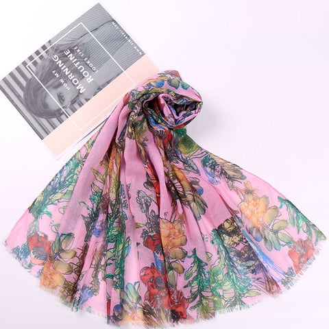 Maryam’s Diamond Style Floral Printed Cotton Hijab