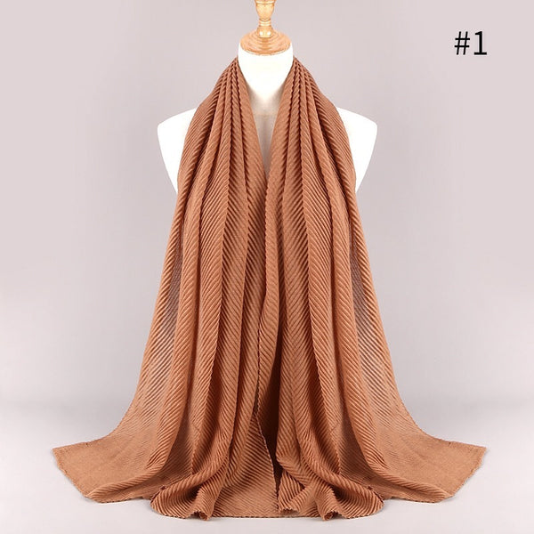 Maryam's Diamond Style Ridge Viscose Crumpled Hijab