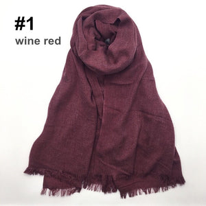 Maryam’s Diamond Style Plain Pashmina Hijab