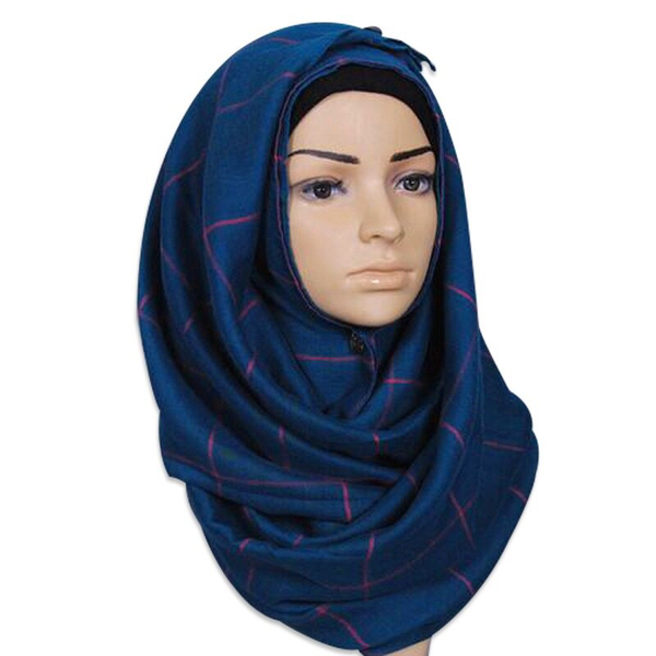 Maryam's Diamond Style Plain Checked Cotton Hijab