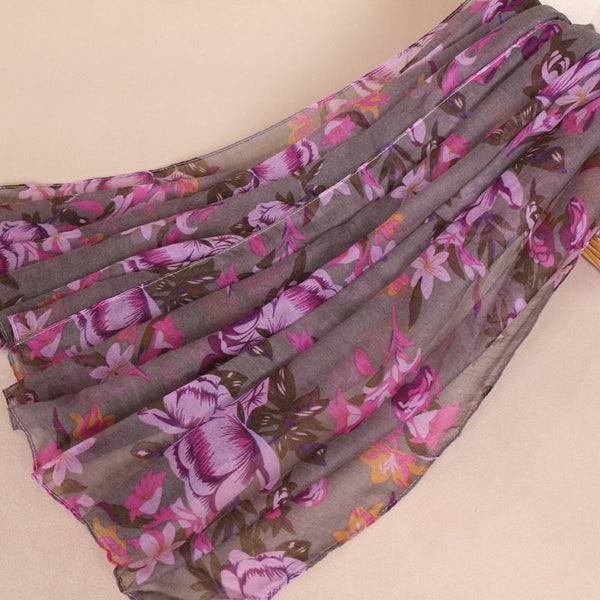 Maryam's Diamond Style Floral Print Viscose Soft Hijab/Shawl