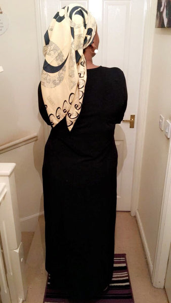 Maryam's Diamond Style Simple Abaya Dress