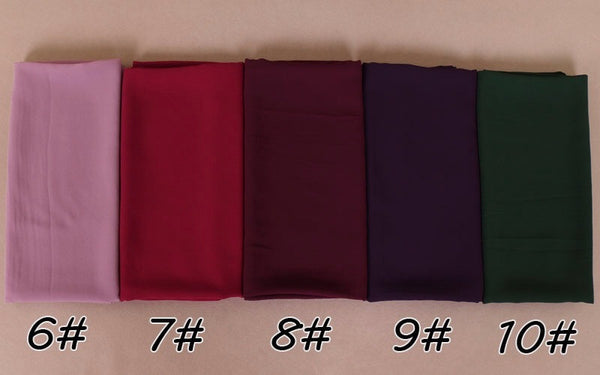 Maryam's Essential Square Everyday Pure Solid Colour Chiffon Hijab