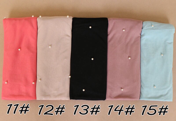 Maryam's Diamond Style Premium Jersey with Pearls Hijab/Shawl