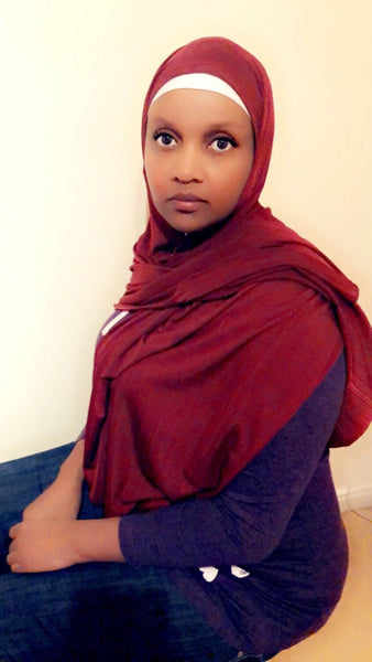 Maryam's Diamond Style Stretchy Texture Knit Jersey Stretchy Hijab