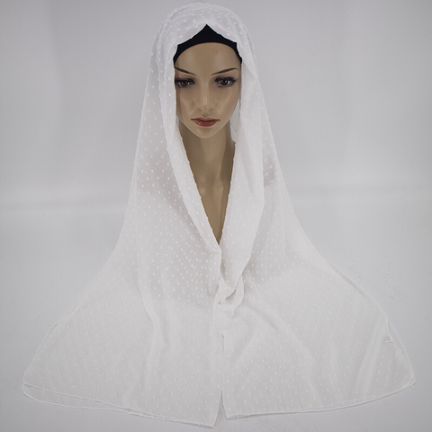 Maryam's Diamond Style Pom Pom Dismantle Chiffon Hijab