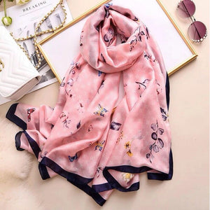 Maryam's Diamond Style Stunning Silk Satin Printed Shawl/Hijab