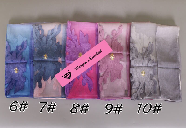 Maryam's Diamond Style Silk Soft Shawl/Hijab