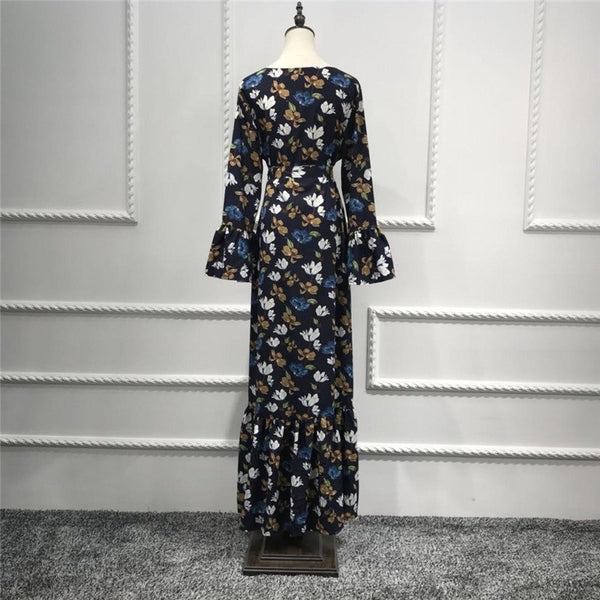 Maryam's Diamond Style Classic Flower Maxi Dress