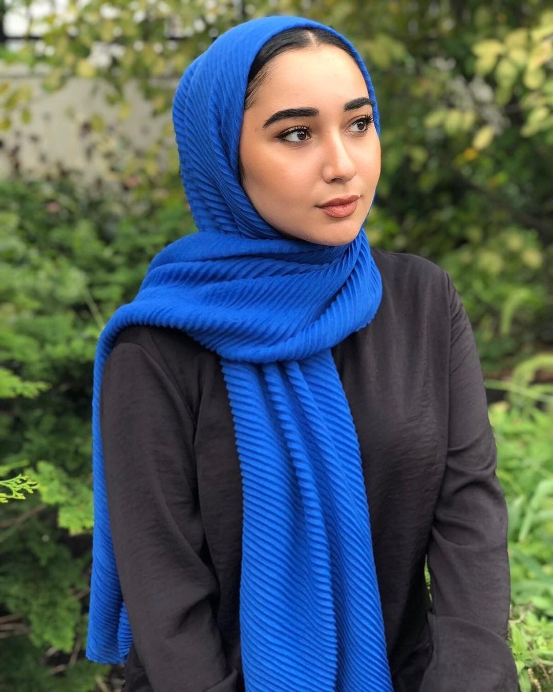 Maryam's Diamond Style Ridge Viscose Crumpled Hijab