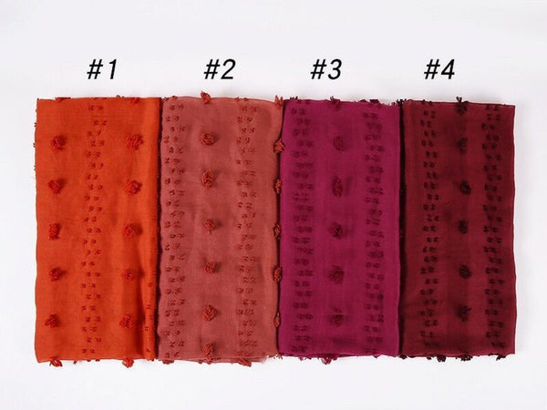 Maryam's Diamond Style Latest Cotton with Pom Pom