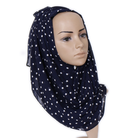 Maryam's Diamond Style Polka Dot Bubble Chiffon Hijab