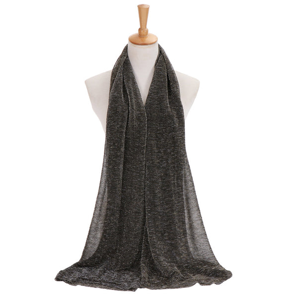 Maryam's Diamond Style Newest Shimmer Polyester Crinkle Hijab