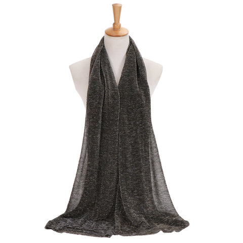 Maryam's Diamond Style Newest Shimmer Polyester Crinkle Hijab
