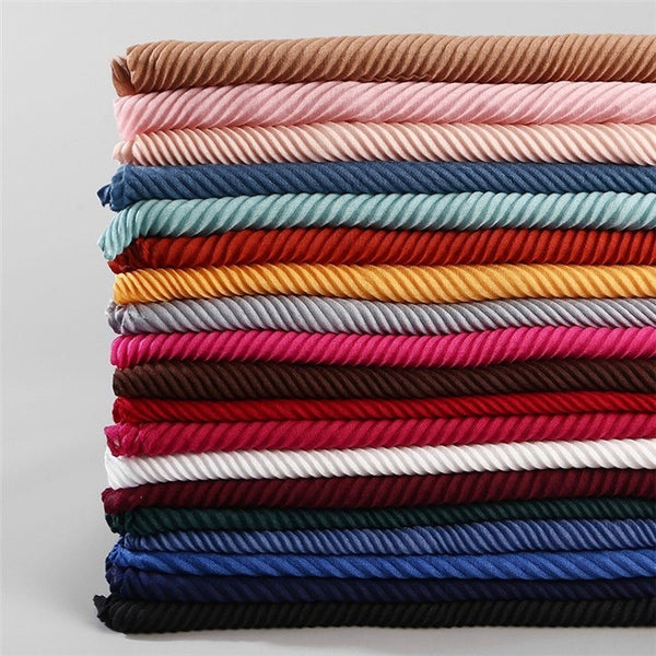 Maryam's Diamond Style Ridge Viscose Crumpled Hijab