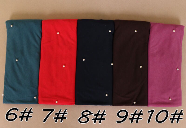 Maryam's Diamond Style Premium Jersey with Pearls Hijab/Shawl