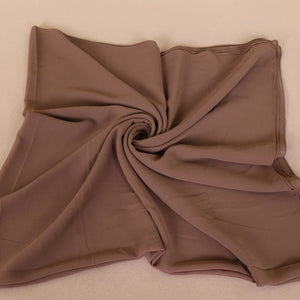 Maryam's Diamond Style Square Everyday Pure Solid Colour Chiffon Hijab