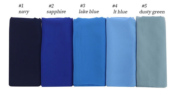 Maryam's Diamond Style Georgette Soft Chiffon Scarf/Hijab