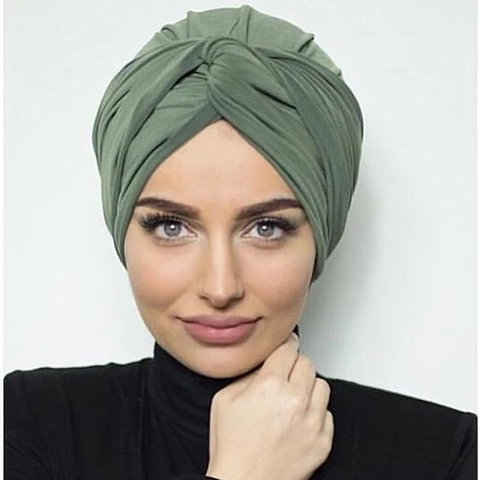 Maryam's Diamond Style Plain Suede Turban Wrap/Cap