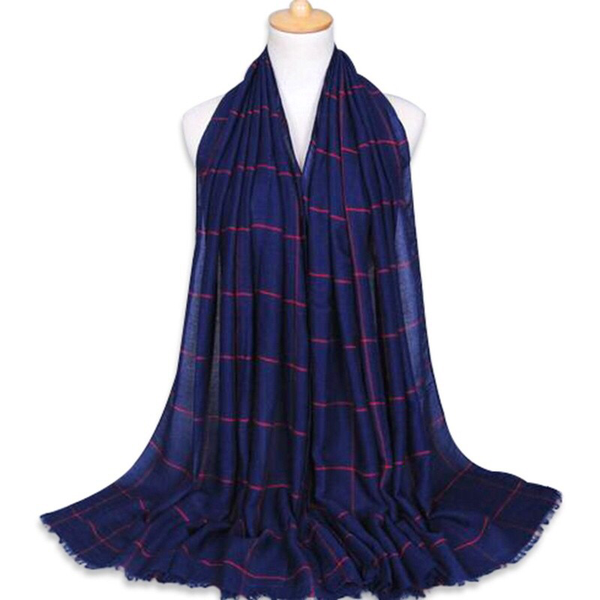 Maryam's Diamond Style Plain Checked Cotton Hijab